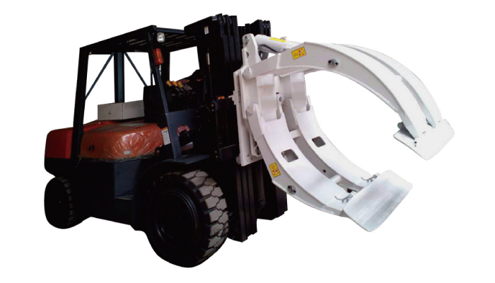Forklift qo'shimchalari 360 aylanish bitta qo'lli qog'ozli rulonli qisqichlar