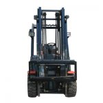 Forklift attachment fork positioner with side shift