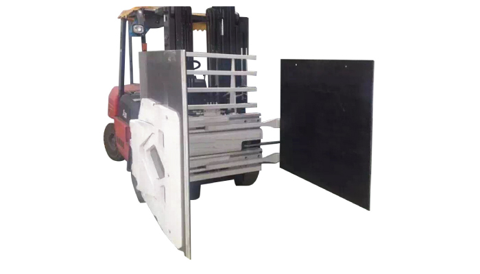 Doublewide carton clamps forklift attachments