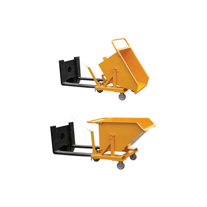 Forklift Dump Bucket Forklift Hopper Bin Tipping Skip For Forklift Fujian Huamai Machinery Co Ltd