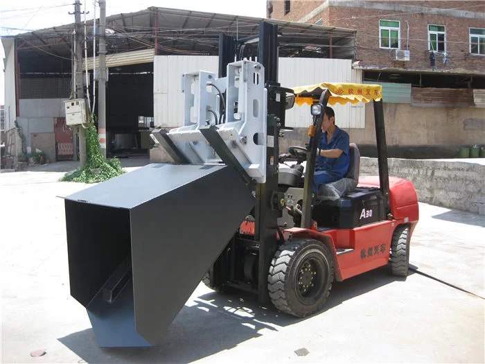 3 Ton Hyundai Diesel Forklift Attachment Bucket Hinged Fork And Bucket Fujian Huamai Machinery Co Ltd