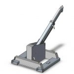 Machineal fixed attachment carriage mounted forklift jib crane
