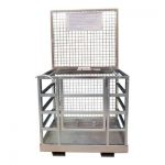 Machineal man lift cage fork mounted forklift work platform